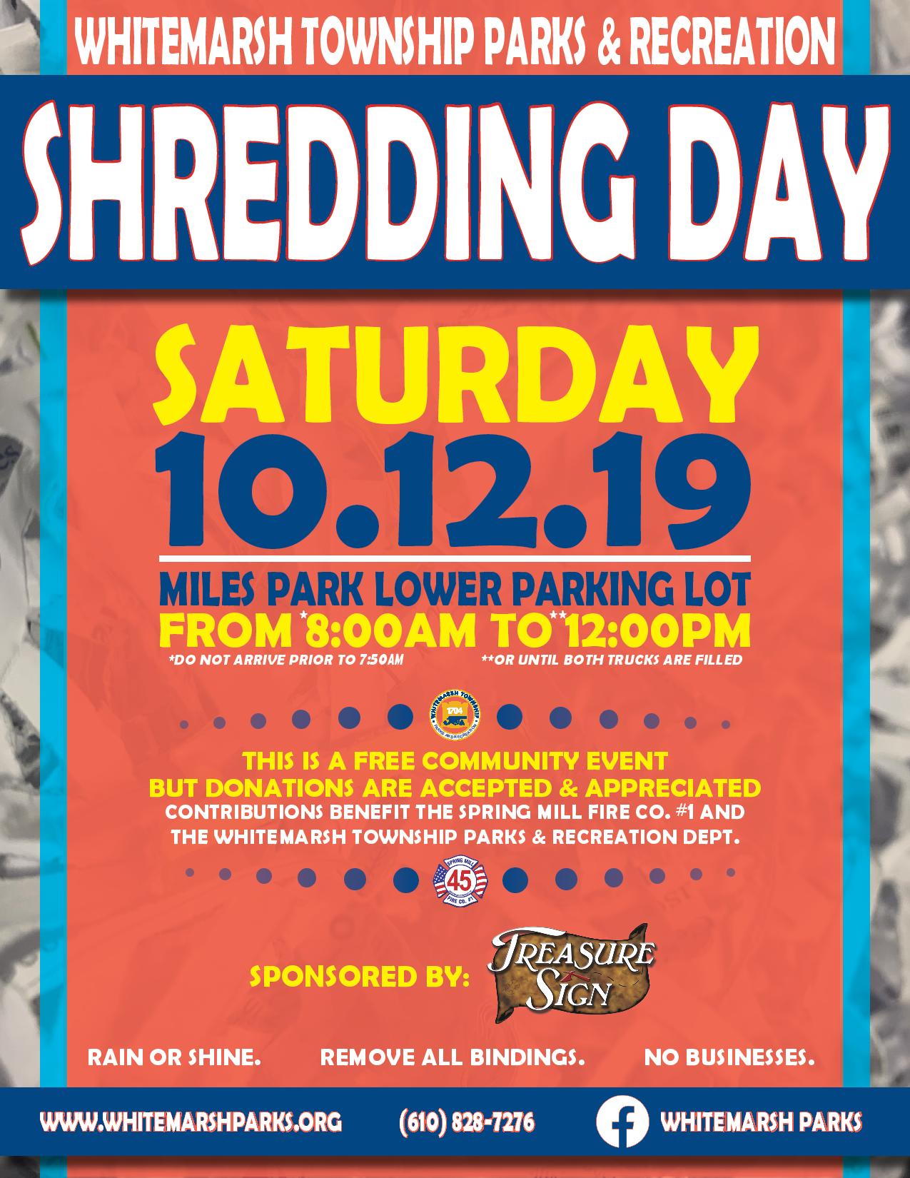 Shredding Day Flyer - Fall 2019