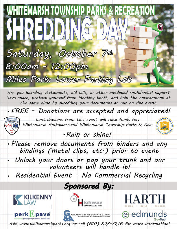 Fall Shredding Day 2023