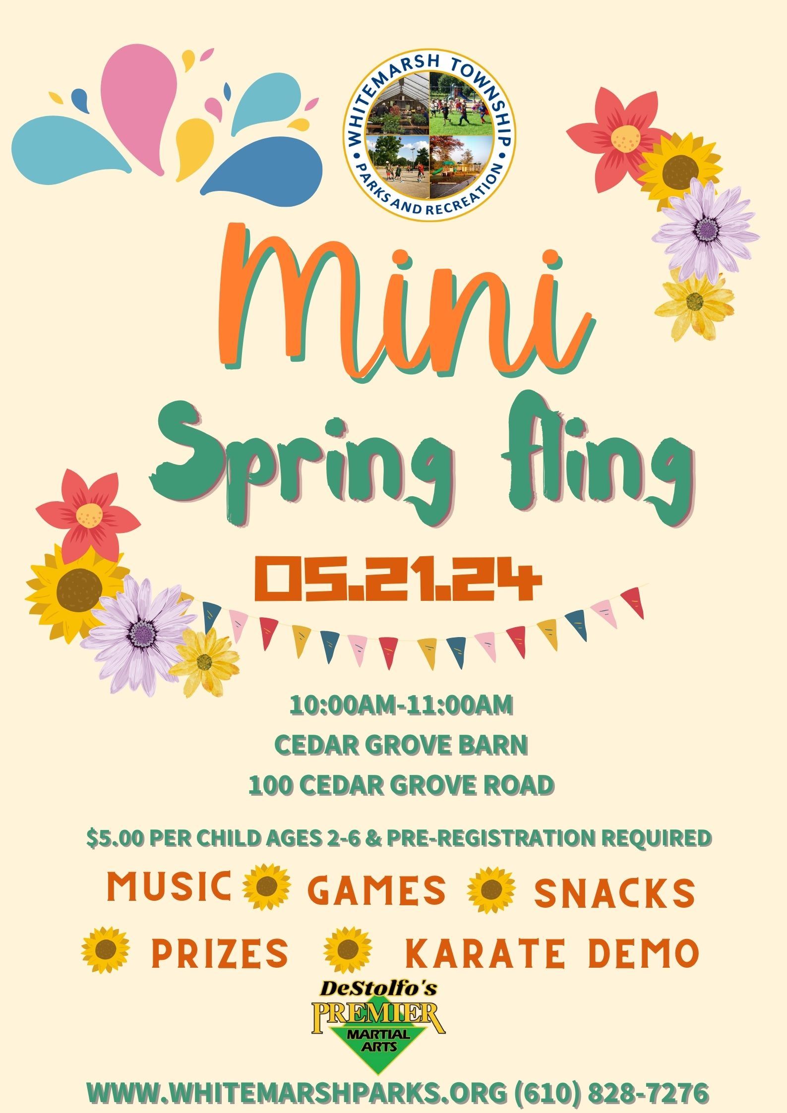 2023 Mini Spring Fling Flyer